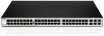 D-Link Web Smart DGS-1210-52 - Switch - verwaltet - 48 x 10/100/1000 + 4 x Gigabit SFP - Desktop, an Rack montierbar (DGS-1210-52)