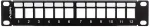 LANBERG 10" Patchpanel Blank 1U 12-Port Keystone Organizer s