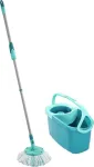Leifheit 55413 mop Aluminium, Polyamide, Polyethersulfone (PES), Polypropylene (PP), Stainless steel, Thermoplastic elastomer (TPE) Grey, Turquoise