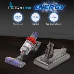Extralink BATERIA DYSON, V10 25.2V 3000MAH Battery Handheld vacuum