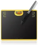 Digitaallaud HUION HS64 Special Edition Graphics Pen Tablet graphic tablet Black, Yellow 5080 lpi 160 x 102 mm USB