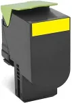 Tooner LEXMARK Toner 80C2HY0 Gelb
