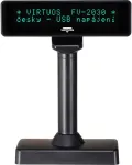 VIRTUOS VFD display FV-2030B 2x20, 9mm, USB, black