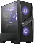 Korpus Msi MAG FORGE 100M Mid Tower Gaming Computer Case 'Black, 2x 120mm RGB PWM Fan, 1x 120mm Fan, 1-6 RGB Hub, Tempered Glass Panel, ATX, mATX, mini-ITX'