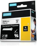 DYMO Rhino 6000+ Perm. Polyester 24 mm x 5,5 m schwarz auf trans.