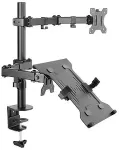 EQUIP Tischhalterung 13"-32"/1TFT 360&deg;+NB-Halter 8Kg schwarz retail