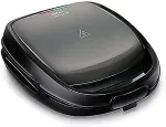 Tefal SW 341B Snack Time Waffel-/Sandwichmaker Schwarz/Grau