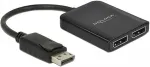 DeLOCK DisplayPort 1.4 jagaja &ndash; 1 x DisplayPort kuni 2 x DP MST &ndash; Black