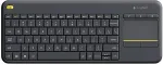 Klaviatuur Logitech Wireless Touch Keyboard K400 Plus - Tastatur - kabellos - 2.4 GHz - Spanisch - Schwarz