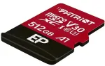 M&auml;lukaart Patriot Memory EP V30 A1 512 GB MicroSDXC UHS-I Class 10