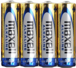 MAXELL ALKALINE LR06 LR6 AA alkaline batteries, 4-pack, 1.5V, foil packaging