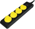 Logilink Outlet Strip, 4 safety sockets, outdoor, IP44, black