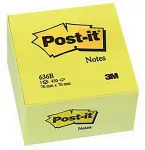 Post-it M&auml;rkmekuup 76x76mm, 450 lehte, kollane