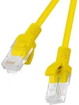 LANBERG Patchcord CAT.5E UTP 0.25M fluke passed 10-pack, Yellow | PCU5-20CC-0025-Y