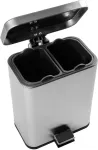 Beldray LA035235SSFEU7 5-Litre Dual Compartment Bin &ndash; Stainless Steel