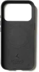 Mujjo Kaitse&uuml;mbris Apple iPhone 17 Pro, must, naturaalsest nahast, MagSafe &uuml;hilduv,