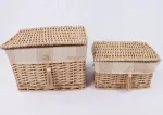 Home4you Korv WILLI STRIPE kaanega 36x26xH25cm