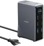 ANKER Prime 14-in-1 160W Ladedock 2x USB-C 100W 2x USB-C 10Gbit 1x USB-A 10Gbit 1x USB-A 12W 3x USB-A 2x HDMI 1x Ethernet 1x Audio
