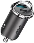 Joyroom Car Charger C-A35, 45W, 5A, 1 x USB-A - 1 x USB-C, Grey