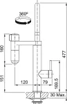 FRANKE TAP Vitaly 120.0621.229