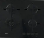 Pliidiplaat Whirlpool AKT 627/NB1 Black Built-in 59 cm Gas 4 zone(s)