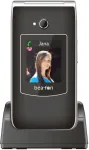 Mobiiltelefon Beafon SL645 LTE - 4G, Silver Line, Gro&szlig;tastenklapphandy, Black-silber