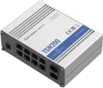 TELTONIKA Switch||TSW2000000B0|PoE ports 8|240 Watts|TSW200