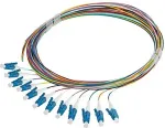 LANBERG Pigtail SM LC/UPC Semi Tight 9/125 G657A1 12X2M multicolor