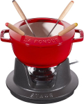 Frit&uuml;&uuml;r STAUB fondue set - 16 cm, Red
