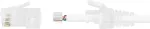 DELTACO RJ45 kontaktdon &otilde;huke kabel 28AWG, Cat6a, osk&auml;rmad, 20 pakk