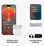 APPLE Słuchawki AirPods 4 with Active Noise Cancellation Białe (MXP93ZM/A)