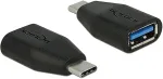 DeLOCK - USB-Adapter - 24-Pin-USB Typ C (M) bis 9-polig USB Typ A (W) (USB3.0) - Schwarz (65519)