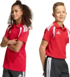 Adidas Koszulka dla dzieci Tiro 26 League Polo czerwona KF3408 140cm