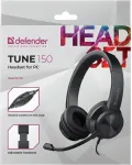 Defender Wired headphones with microphone tune 150 black