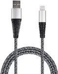 2GO USB Lade-/Datenkabel Lightning 1m Nylon sil PET-Verp.