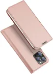 Dux Ducis Kaitse&uuml;mbris kaanega Skin Pro, Apple iPhone 14 Pro, roosakuldne,