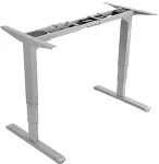 EQUIP Schreibtischgestell Dual Motor elek. 125Kg gr lite Retail