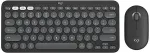 Klaviatuur Logitech Pebble 2 for MAC Bluetooth Keyboard Combo - TONAL GRAPHITE - US INT'L