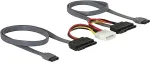 DELOCK SATA All-in-One cable - Serial ATA / SAS-Kabel - Serial ATA 150/300 - interne Stromversorgung, 4-polig, Serial ATA, 7-polig - SATA-Anschluss (22 Pin) - 50 cm (84239)