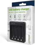 GEMBIRD Battery charger USB AA/AAA black