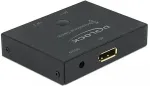 DELOCK DisplayPort 2 - 1 Umschalter bidirektional 8K 30 Hz