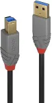 Lindy USB 3.0 Kabel Typ A/B Anthra Line M/M 2m