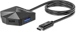 Manhattan 4-Port USB Hub USB-C Stecker 2xUSB-C 2xUSB-A Port