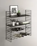 Tatkraft Pudelihoidjaga ja riiul 2 in 1, Metaltex, 70X21X68
