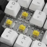Klaviatuur SHARKOON SGK50 S3 White, Gateron Yellow