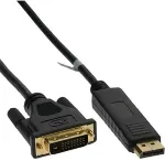 Inline - DisplayPort-Kabel - DisplayPort (M) - DVI-D (M) - 3,0m - Schwarz (17113)