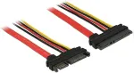 DeLOCK Verl&auml;ngerungskabel SATA 6 Gb/s 22 Pin Stecker > SATA 22 Pin Buchse (5 V + 12 V) 100 cm