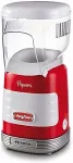 Ariete 2956, Pop Corn Party Time, Pop Corn Machine, Bursts 60gr of Corn for Pop Corn in 2 minutes with Hot Air, Fat Free, 1000 Watt, Red