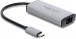 DELOCK USB Type-C&trade; Netzwerk Adapter 10 Gigabit LAN 1 x RJ45