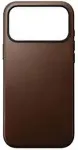 No name NOMAD Modern Leather Case - sk&oacute;rzane etui do iPhone 17 Pro Max kompatybilne z MagSafe (brown)